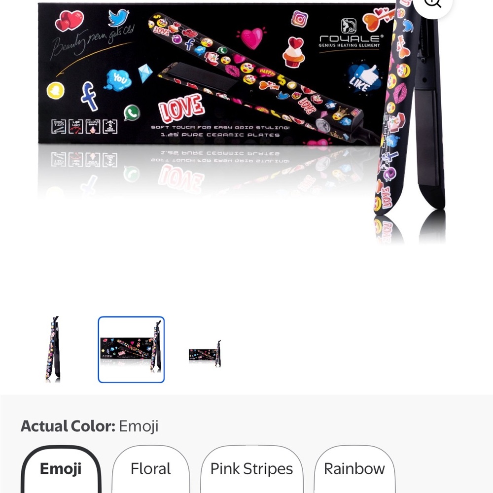 Emoji Design Hair Straightener